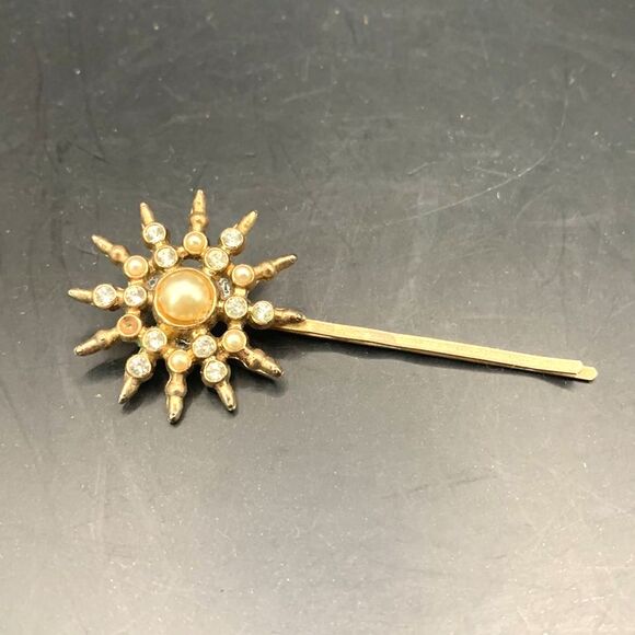Vintage Sunburst Bobby Pin - Picture 1 of 5
